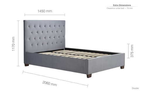 Cologne Bed Grey